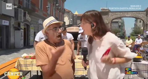 Inviata di Rai1 si arrabbia con un ospite per una parola detta preview